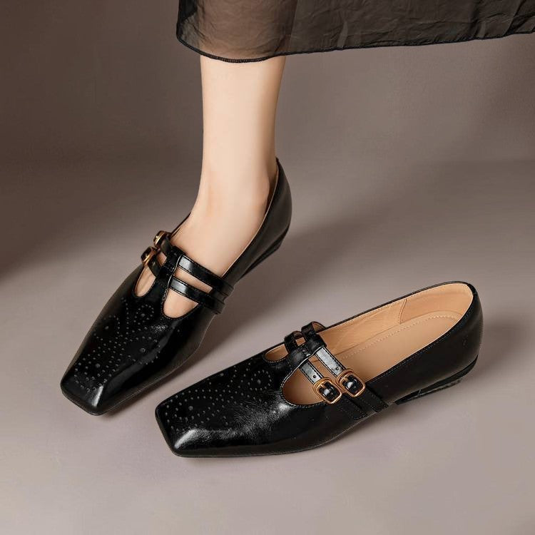 Marisol | Brogued Dual Strap Mary Jane Pump