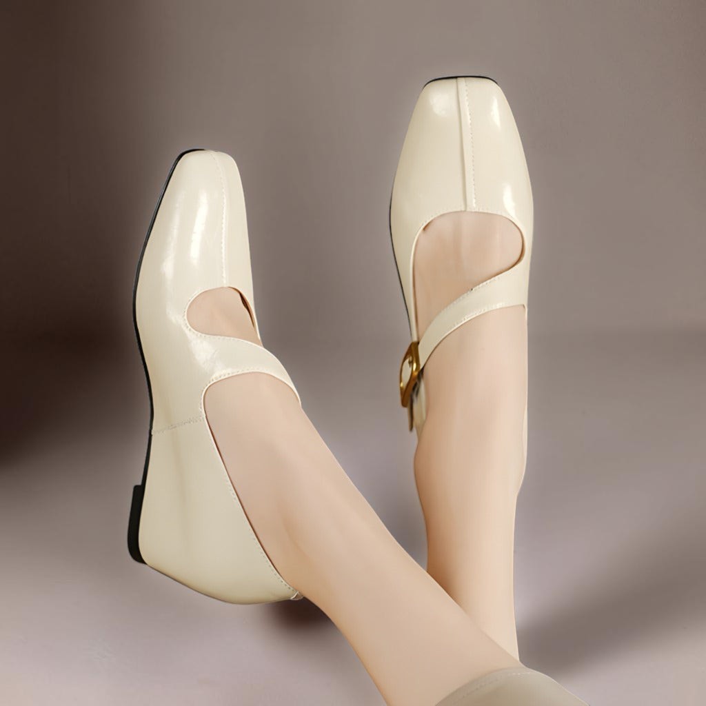 Viora | Leather Mary Jane Heels