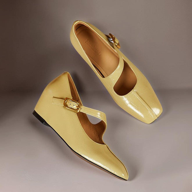 Viora | Leather Mary Jane Heels