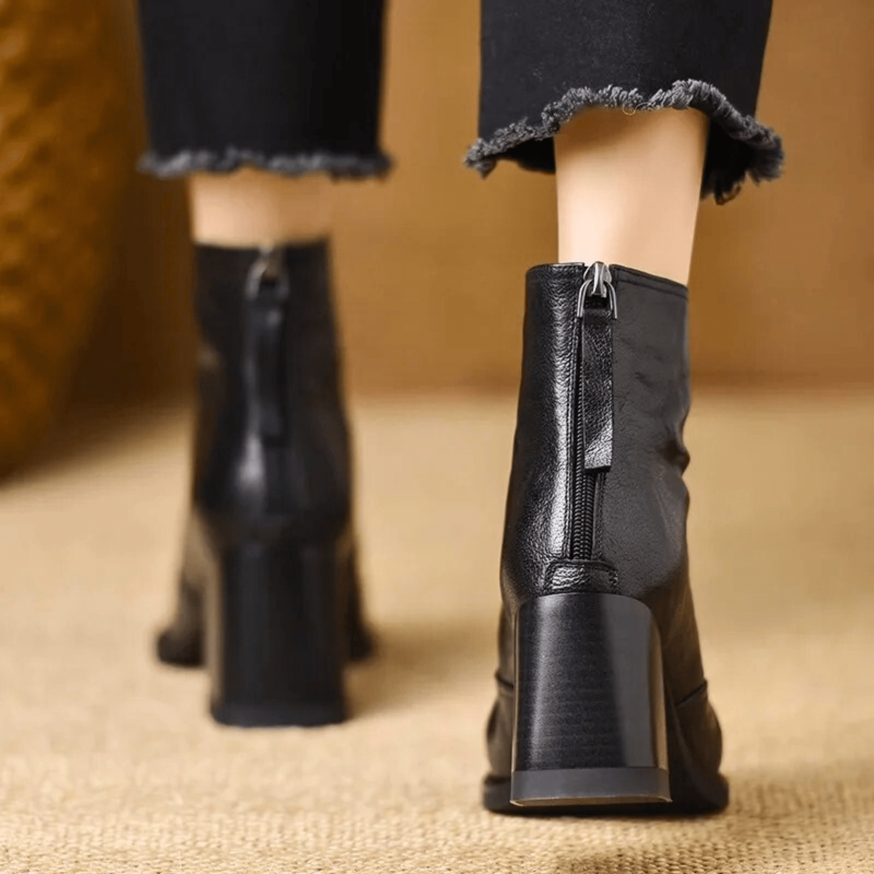 Beatrix | Mid Heel Ankle Boots