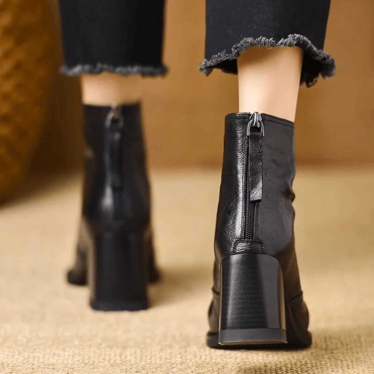 Beatrix | Mid Heel Ankle Boots