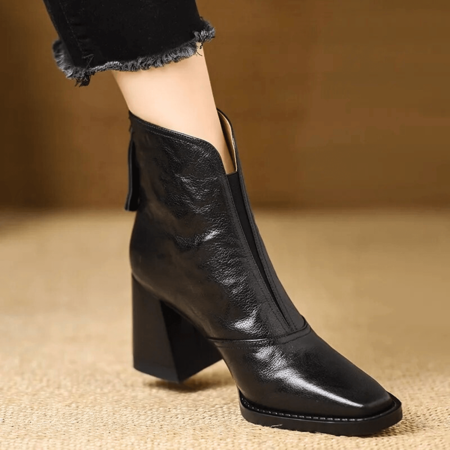 Beatrix | Mid Heel Ankle Boots
