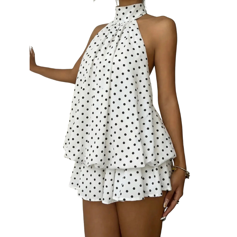 Gayle™ – Stylish Tie Back Mini Dress