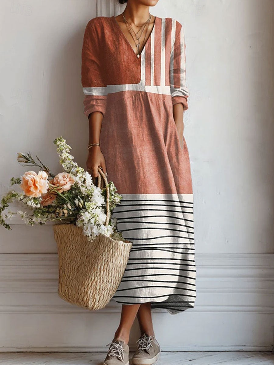 Tallulah | Bohemian V Neck Maxi Dress